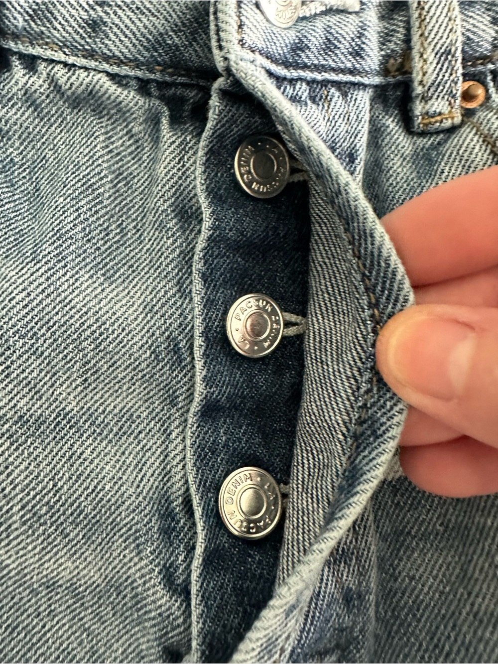 PacSun Women's Blue Denim Butterfly Boyfriend Jeans - Picture 6 of 6